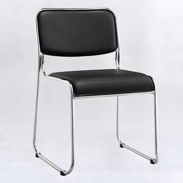 Stackable Chrome Visitor Chair - Image 3